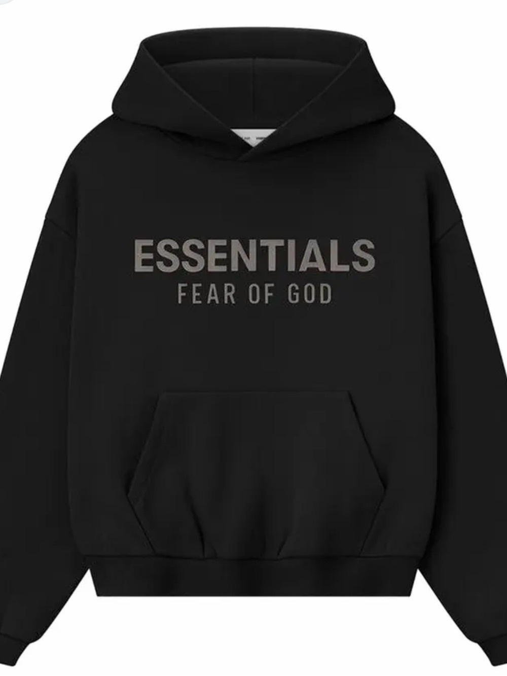 Fear of God Essentials kids Black Logo Hoodie size 8